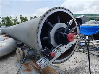 ASME 워터라인 수리 가공 현장 플랜지 씰 페이스 수리 기계